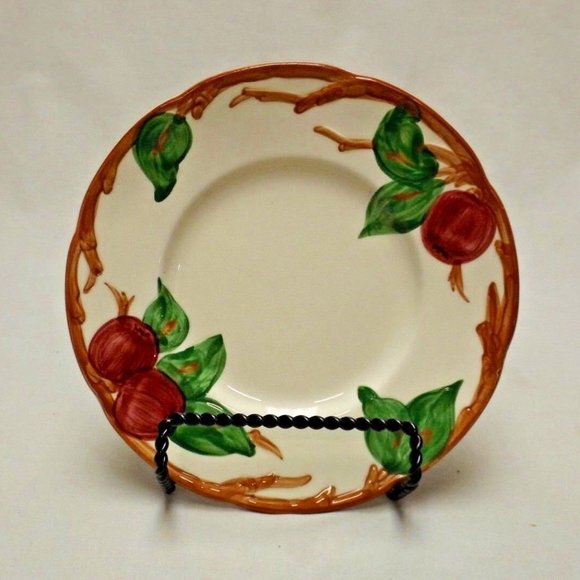 Franciscan Earthenware Hand Painted Set of 4 - 6 3/8" Bread & Butter Plates USA - Picture 5 of 12
